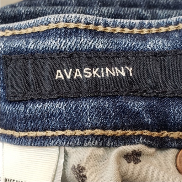 Lucky Brand Ava Skinny High Rise Raw Hem Jeans - Picture 4 of 13